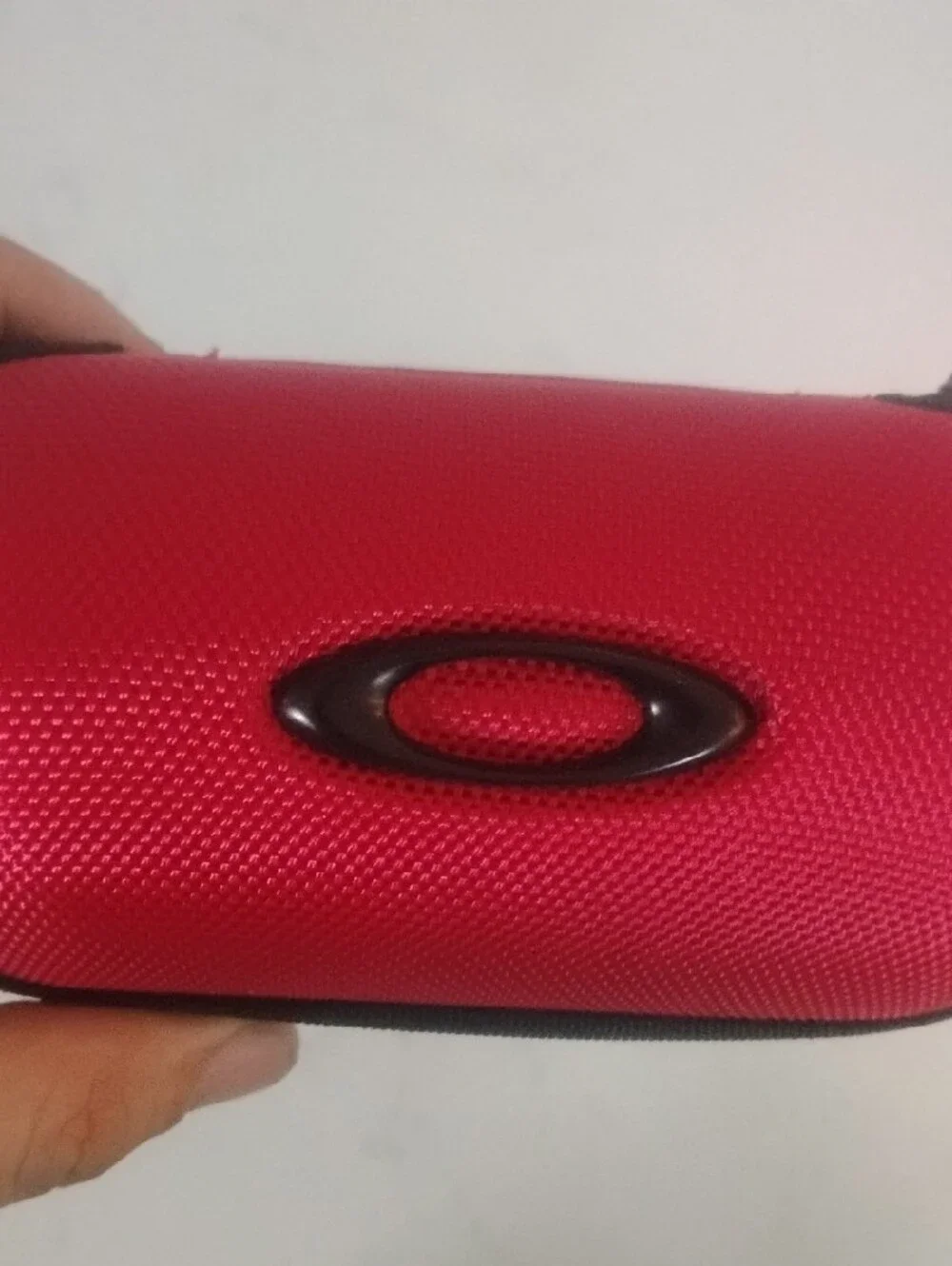 Oakley Red Ballistic Sunglasses Case with Logo